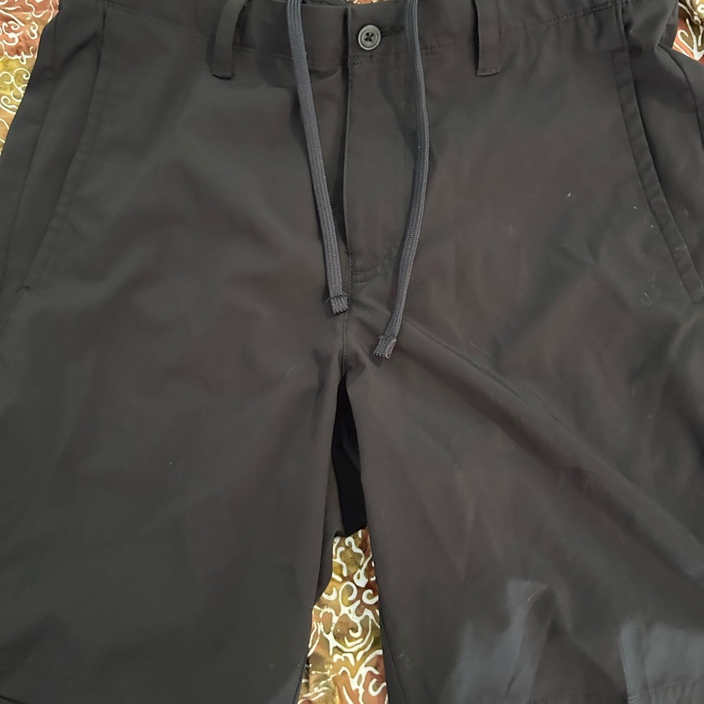 PGA Men's Black Drawstring Golf Shorts